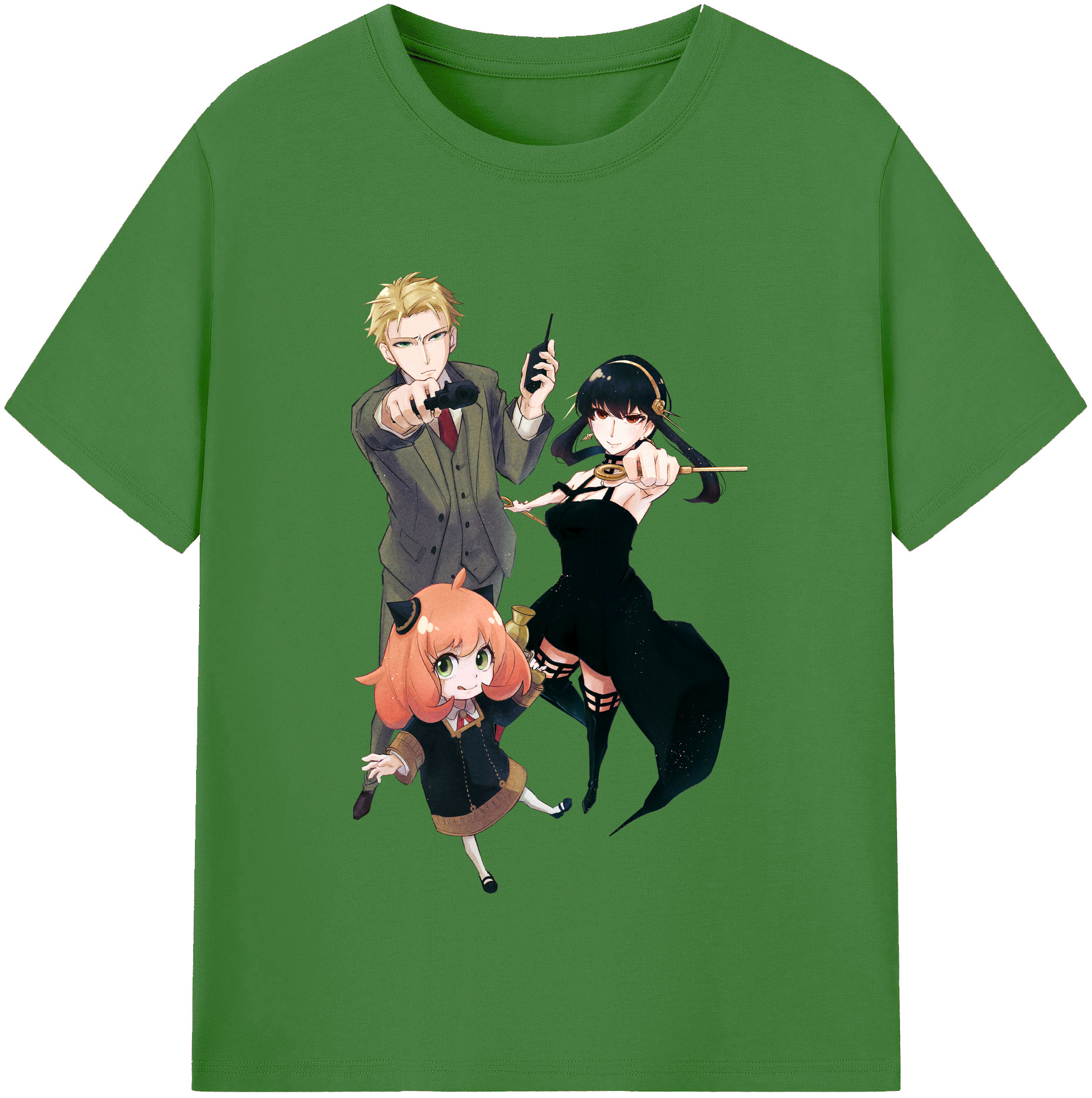 （画像用） SPY×FAMILY间谍家家酒 レディースカジュアルプリントTシャツ（綿100％）